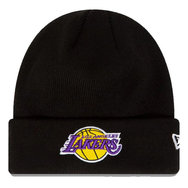 Czapka zimowa NEW ERA LA Lakers Essential Czarna Beanie 