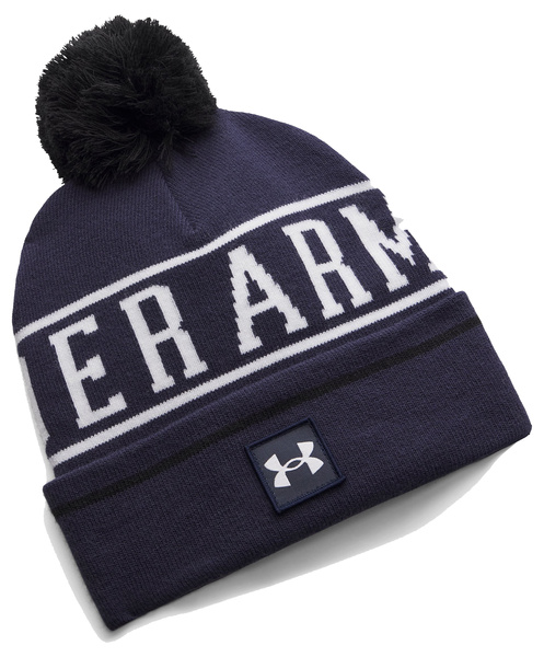 Czapka zimowa Under Armour Halftime Pom Beanie Granatowa
