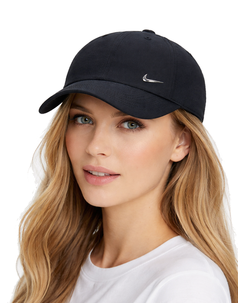 Czapka bejsbolówka NIKE Dri-FIT Club z metalowym logo Swoosh