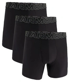 Bokserki męskie UNDER ARMOUR Czarne - 3 PAK Performance Tech 6in