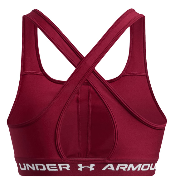 Stanik sportowy Under Armour bordowy Armour® Mid Crossback 