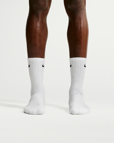 Skarpety długie NIKE Everyday Cushion Crew 6 pak BIAŁE Sportowe
