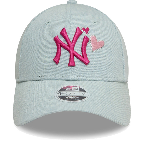 Czapka z daszkiem NEW ERA NYY Womens Denim Icon 9FORTY Cap zielona