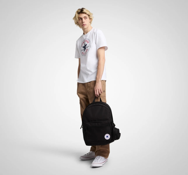 Plecak szkolny CONVERSE Go 2 Sportowy Czarny 24L + ETUI MINI BP