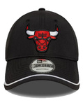 Czapka NEW ERA z daszkiem Chicago Bulls NBA Piping Czarna 9FORTY