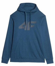 Bluza męska 4F Sportowa z kapturem Kangurka granat