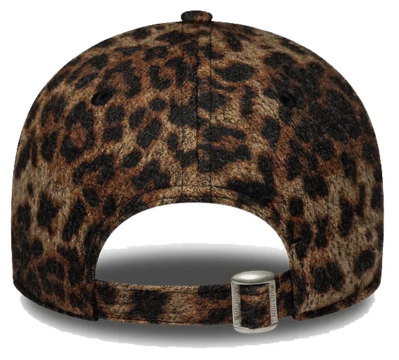 Czapka z daszkiem NEW ERA damska NYY Cosy Leopard 9FORTY brązowa