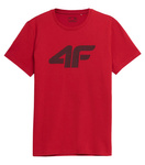 T-shirt męski 4F Koszulka z nadrukiem CZERWONA
