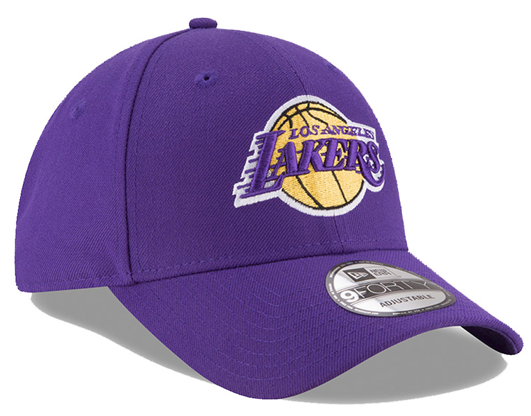 Czapka bejsbolówka NEW ERA LA Lakers The League 9FORTY fioletowa 