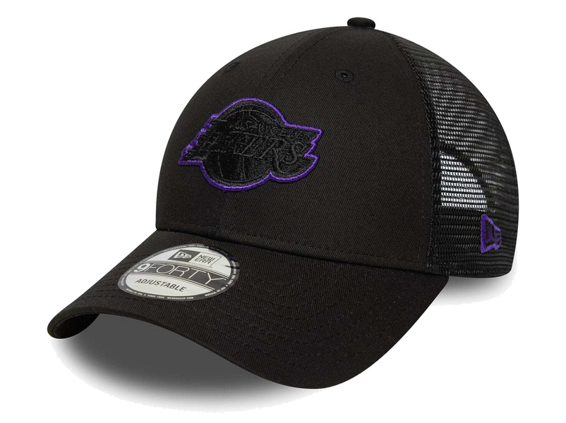 Czapka Trucker NEW ERA z daszkiem NBA LA Lakers Czarna 9FORTY
