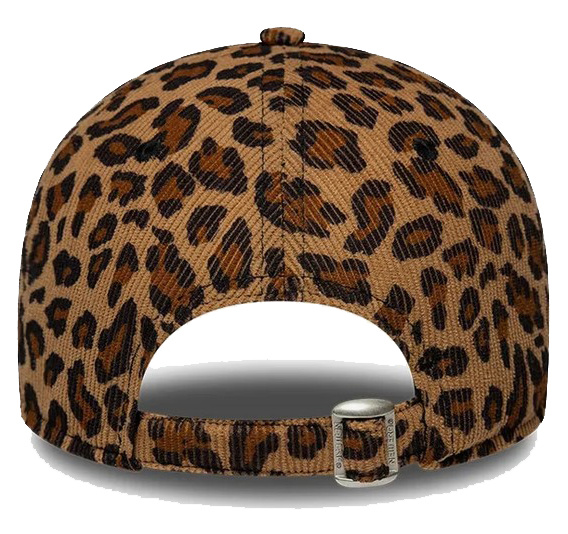 Czapka z daszkiem NEW ERA damska NYY MLB Leopard Cord 9FORTY beżowa