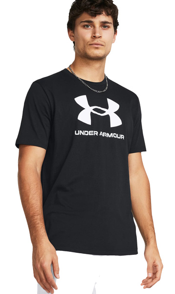 Koszulka męska Under Armour z krótkimi rękawami Logo czarna