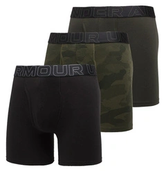 Bokserki męskie UNDER ARMOUR Czarne/Khaki - 3 PAK Performance