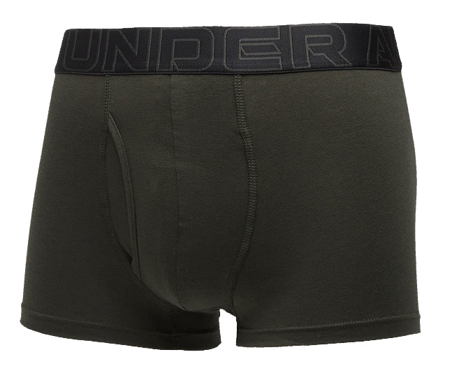 Bokserki męskie UNDER ARMOUR Czarne/Khaki - 3 PAK Performance
