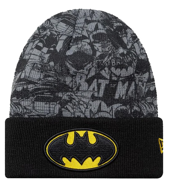 Czapka zimowa dziecięca NEW ERA Batman Youth DC Black Beanie 