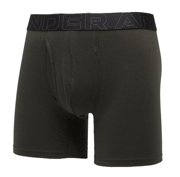 Bokserki męskie UNDER ARMOUR Czarne/Khaki - 3 PAK Performance