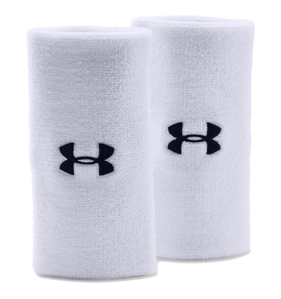 Opaska frotka na ręce UNDER ARMOR - 2 szt biała