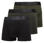 Bokserki męskie UNDER ARMOUR Czarne/Khaki - 3 PAK Performance