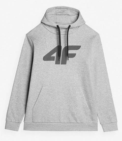 Bluza męska 4F Sportowa z kapturem Szara Dresowa