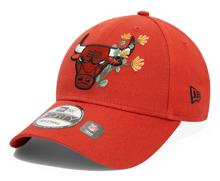 Czapka z daszkiem NEW ERA Chicago Bulls Flower Icon Copper 9FORTY  