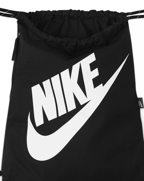 Worek szkolny NIKE Heritage Sportowy Czarny 13L