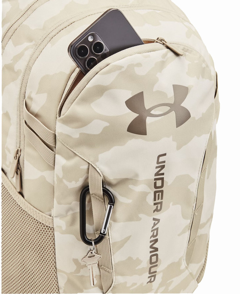 Plecak sportowy UNDER ARMOUR Szkolny Hustle 6.0 beż moro 29L