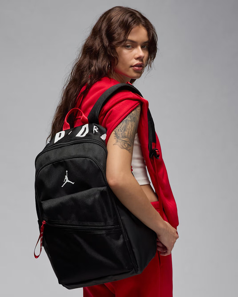 Plecak szkolny Jordan Jam Air Patrol NIKE czarno-biały 27L