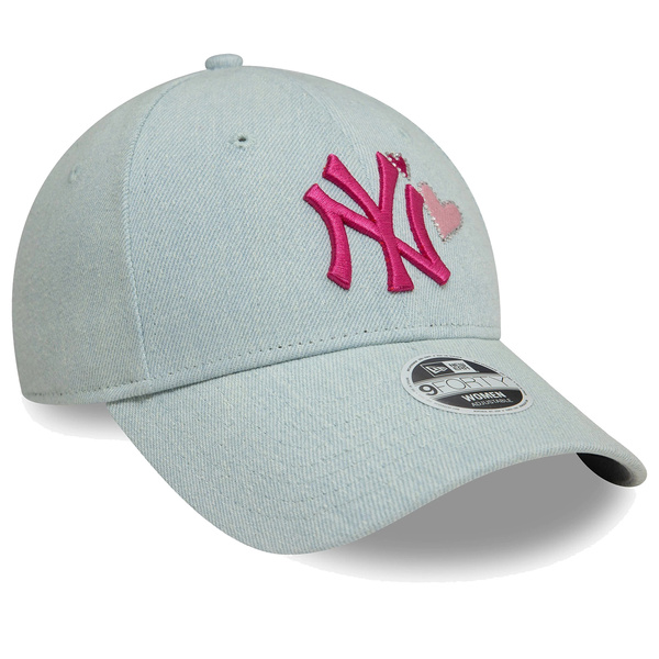 Czapka z daszkiem NEW ERA NYY Womens Denim Icon 9FORTY Cap zielona