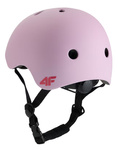 Kask rowerowy dziecięcy - różowy 4F r S / 52-56cm Regulowany na rower