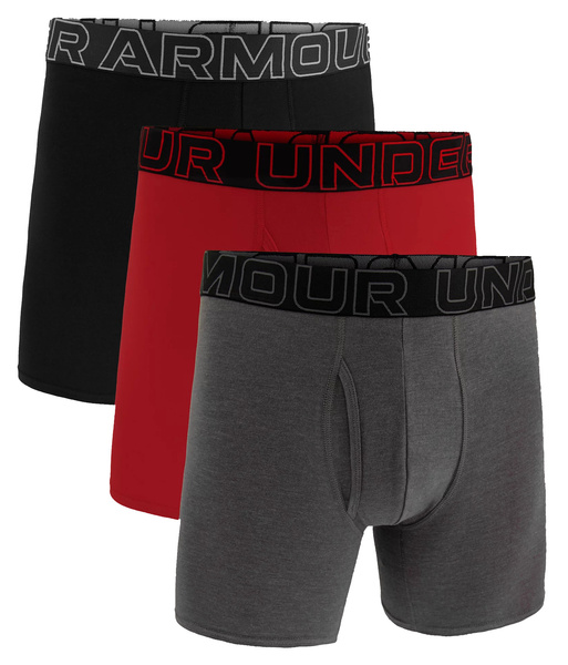 Bokserki męskie UNDER ARMOUR Szare - 3 PAK Performance 6in