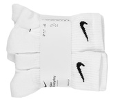Skarpety długie NIKE Everyday Cushion Crew 6 pak BIAŁE Sportowe