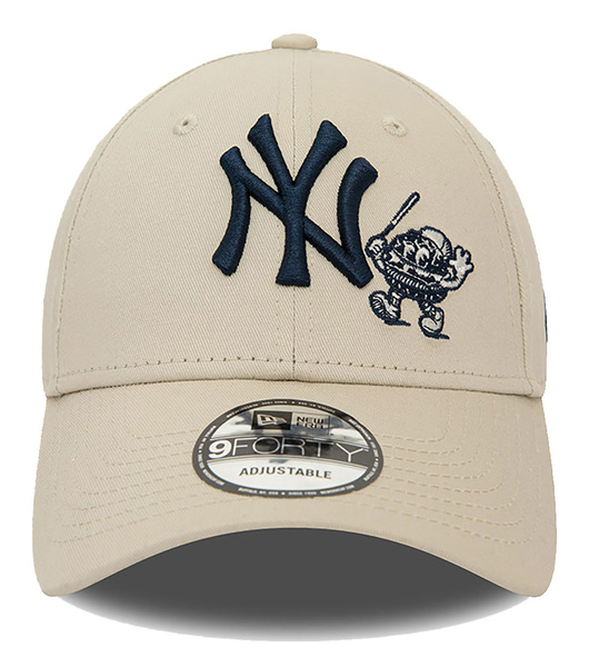 Czapka z daszkiem NEW ERA NY Yankees Food Character 9FORTY beżowa