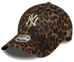 Czapka z daszkiem NEW ERA damska NYY Cosy Leopard 9FORTY brązowa