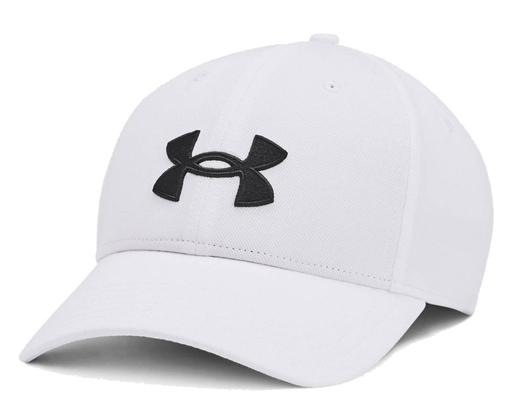 Czapka Under Armour męska BLITZING ADJ CAP z daszkiem biała