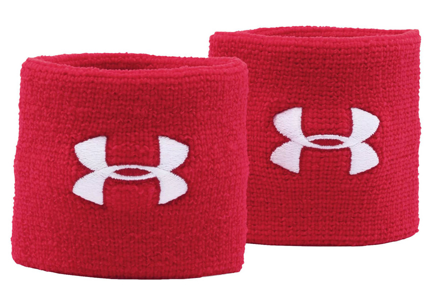 Frotki Under Armour Na nadgarstki rękę UA Frotka - 2 szt czerwone