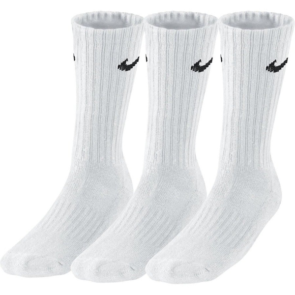 Skarpety NIKE Długie Białe Sportowe 3-pak SX4508-101